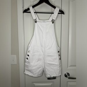 Cotton:On - The Classic Shortall - White Jean Overall Shorts